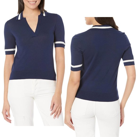 LAUREN Ralph Lauren Silk-Blend‎ Short Sleeve Sweater Women's